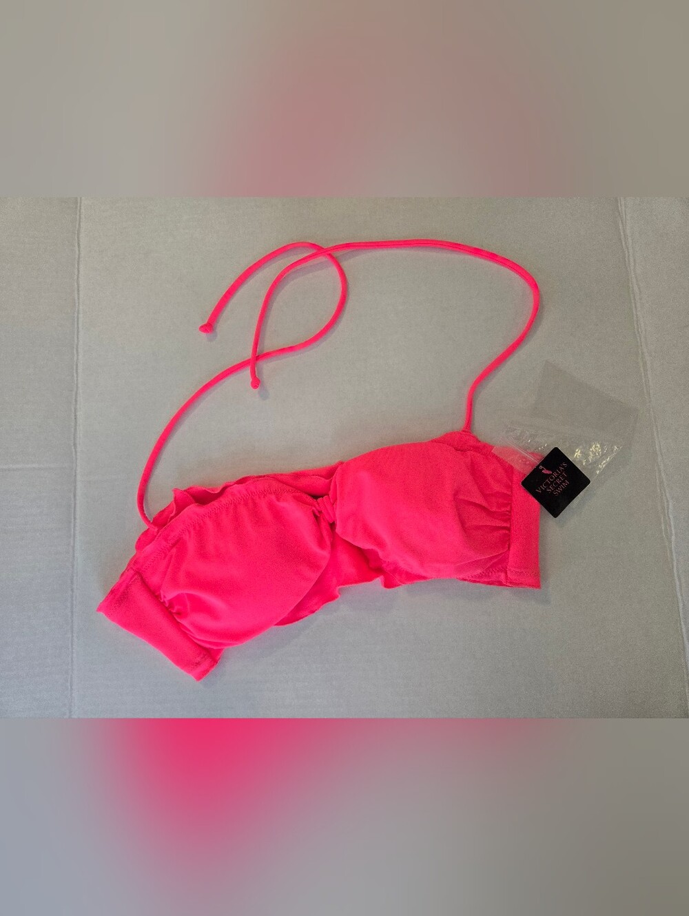Victoria's Secret Hot Pink Bandeau Swim Top